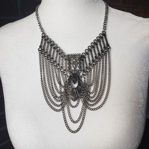 Silver Tribal Style Necklace